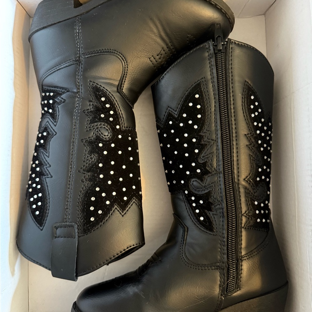 Black Studded Women's Boots